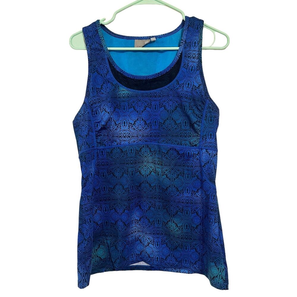 Athleta Cobalt Blue Persistence Activewear Tank Top Size Large